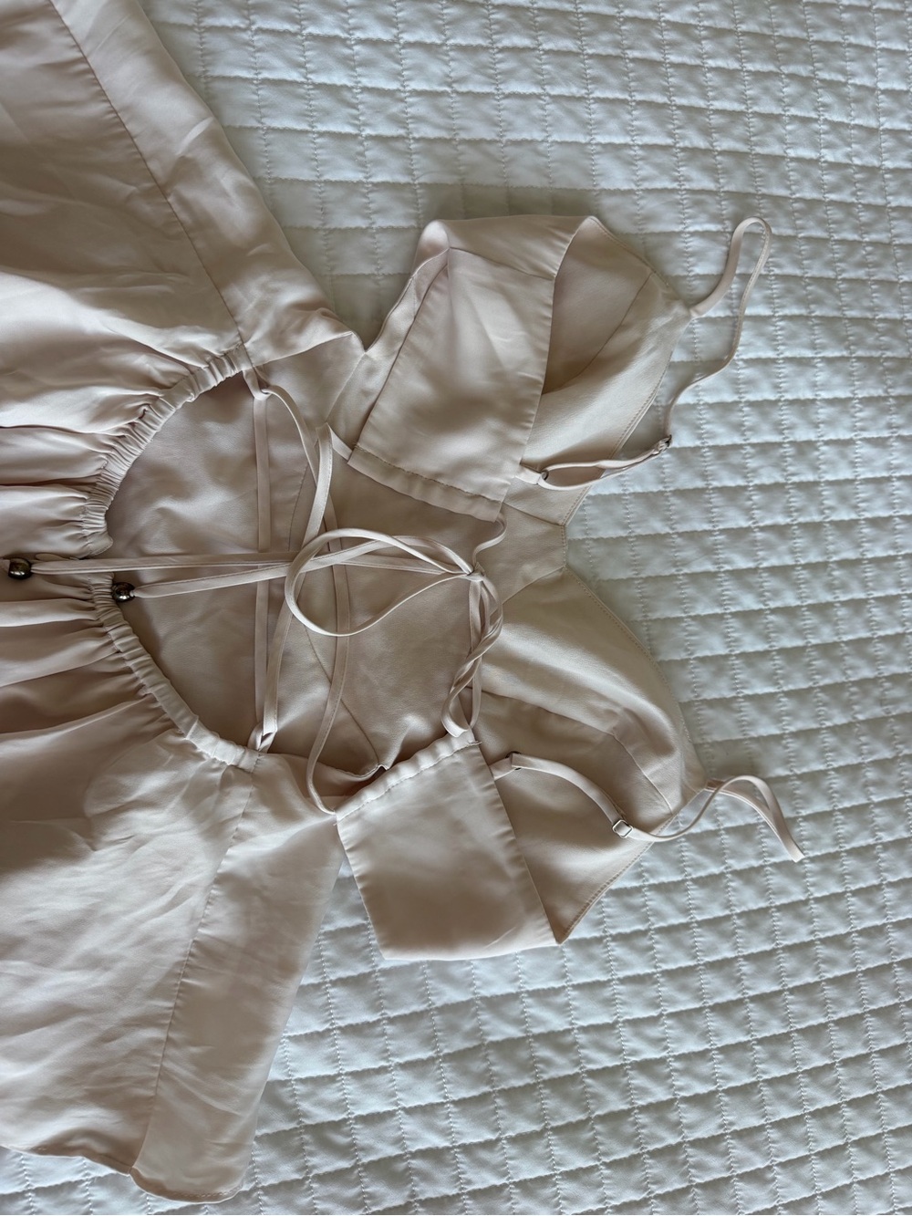 Blush Layered Ruffle romper - Picture 3 of 3